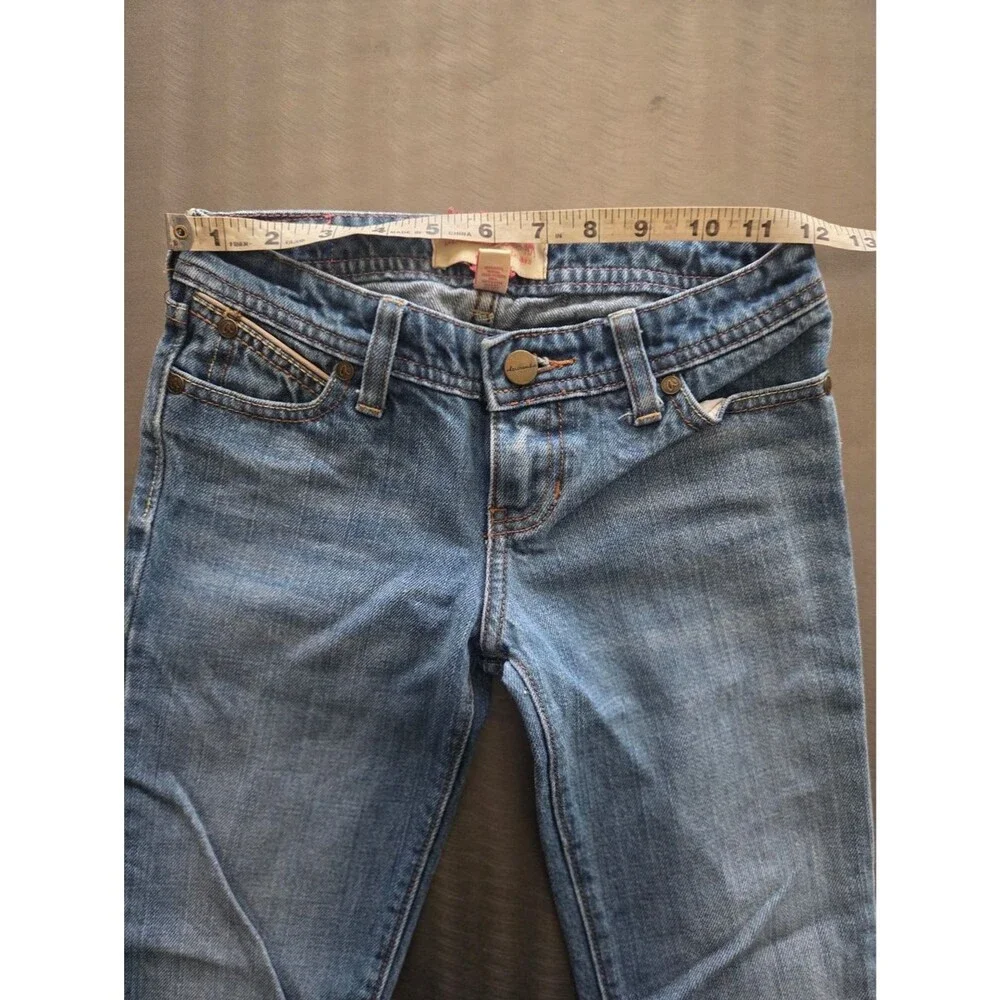 Abercrombie & Fitch Vintage Blue Denim Flare Bell Low rise Y2K Jeans 10 Slim